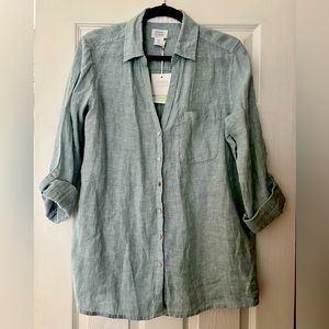 Long Sleeve Button Down Blouse Top